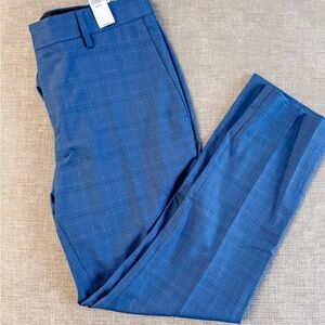 Banana Republic Blue Plaid Trousers dress pants